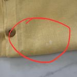 Blue Fish Vintage Linen Button Up Tunic 1999 Shirt Lagenlook Butter Yellow XXL Size 2X Photo 10