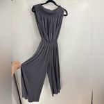 Elan  off the shoulder grey cropped wide leg boho jumpsuit romper size medium Photo 5