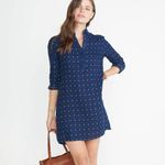 Marine layer Juniper Indigo Dyed Shirt Dress Womens Small Casual Boho Cotton Photo 1