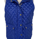 J.Crew  Quilted Puffer Vest Bright Purple Blue Size Medium Photo 0