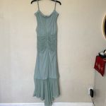 House Of CB House‎ of CB 'Gabriella' Pistachio Ruffled Keyhole Front Gown NWOT Photo 6