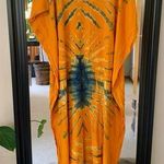 Tie Dye Blue & Orange Oversized Long Dress Size undefined Photo 0
