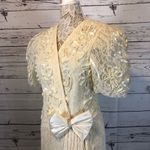 Leslie Fay  Vintage lace 70's dress with balloon sleeves and lots of details. Photo 6
