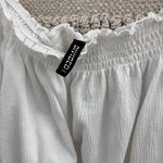 H&M Divided Off the Shoulder White Long Sleeve Top Photo 3