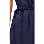 ALC Frank A.L.C. Odin Poplin Midi Asymmetric Cotton Dress Maritime Navy Blue Size 8 NWT Photo 5