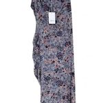MISA Los Angeles MISA Aries Mesh Cut Out Midi Dress in Feathered Floral Blue Size XL NWT Photo 5