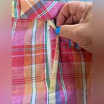 Ralph Lauren Sport Women's Size 8 Linen Vented Pocket Pencil‎ Skirt Pastel Plaid Pink Photo 7