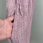 4 Our Dreamers Dress Womens L Red Stripe Linen Cotton A Photo 7