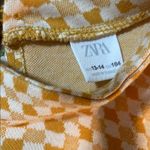 ZARA  Elegant wellow and White Checkered Dress Photo 1