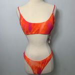 ZARA  NWT bikini orange tie dye size L Photo 4