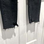 AGOLDE Toni Mid Rise Straight Black Jeans Size 27 Distressed Black Denim Photo 3