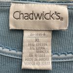 Chadwick's Chadwick’s XL Ribbed Blue Shirt. Cotton, Lycra and Spandex Material. Photo 1