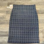 LuLaRoe  blue plaid NWT Cassie pencil skirt stretch size XL D30 Photo 5