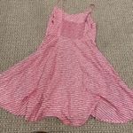 Old Navy  Dress Womens S Spaghetti Strap Side Zip Pink White Stripe Smocked Flow Photo 2