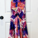 VTG Cache Womens Satin Floral Trumpet Maxi Dress Size 2 Formal Evening Prom Y2K Photo 0