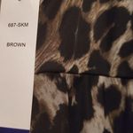 Olivia Matthews  Dress Size 10 Leopard Sheer Asymmetrical Photo 4