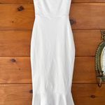 Lulus  How Much I Care Ivory Off-the-Shoulder Midi Dress Mermaid Wedding Bride S Photo 3