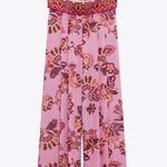 ZARA  jumpsuit romper wide leg sleeveless boho  floral summer vacation casual Photo 9