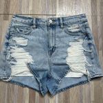 American Eagle  Outfitters Ripped Denim Mom Jean Shorts, Size 4 Photo 3