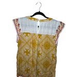 Savanna Jane Embroidered Hippie Boho Cap Sleeve 100% Cotton Flowy Blouse Size M Size M Photo 1