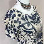 Forever 21 Top Animal Print Size S Short Sleeve Photo 2