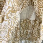 Classic Elements Neutral Floral Crinkle Skirt Large Cotton Tiered Lightweight Boho Midi Skirt New Photo 3