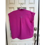 FIGS  Rafaela Oversized Electric Orchid Pink PO 2325 Scrub Top Size XS Photo 3