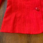 Le Suit  dress suit 8 Red 2 piece Blazer and Skirt 
Tailored and Lined. Photo 4