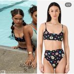 Beach Riot Lou Bikini Top Floral Printed Size Medium Flower Power Print PLL Photo 1