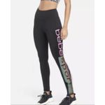 Bebe  Sport Logo rainbow glitter stripe leggings‎  Women's Size S Photo 11