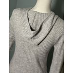 No Boundaries  Juniors Gray Ribbed Soft Hoodie, Medium Photo 4