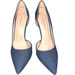 Shoe Republic LA  Elegant Navy Blue denim Stiletto Heels Photo 2