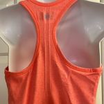 Athleta  Heather Bright Orange Razorback Tank Top Vertical Rouging Stripes-Med Photo 8