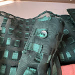 Notations  Green Checkered Button-Up Shirt Women’s Size XL Photo 8