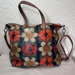 Fossil  Key-Per Floral Retro Flower Weekender Crossbody Bag Photo 3