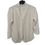 Soft Surroundings Sherpa Cream Fleece Oversized Wrap Cardigan Size L Photo 3