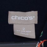 Chicos Womens Floral Liquid Knit Jumpsuit Size L 2 Sleeveless Stretch Tropical Black Size L Photo 5