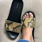 frame denim Frame Le Osborne LeatherSnake Sandals Photo 7