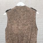 Robert Rodriguez  100% Silk Romper 2 Animal Print Black Pink Shorts Photo 3