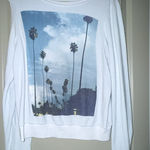 Wildfox White Sweater with Palm Tree Print Photo 0