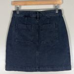 Old Navy  NWT High Waisted Utility Pocket Black Jean Skirt Photo 2