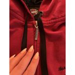 Harley Davidson Women’s Hoodie, Red With Black Embroidered Sequins, Zip Medium Photo 3