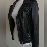 IRO  Black Leather Moto Jacket HAN lining for cold weather Photo 7
