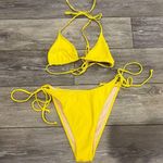 PacSun  Yellow Triangle Bikini Set Photo 2