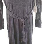 Stylus Cozy Long Sleeve Sweater Dress – Gray – Size Medium – Midi Length – NWT Photo 7
