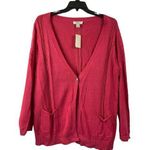 cj banks Women's Fuchsia Cardigan Photo 0
