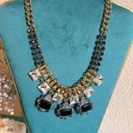 Ann Taylor  Chunky Bold Statement Faceted Rhinestone and Gold Tone Link Necklace Photo 6