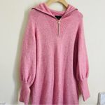 J.Crew Half-Zip Sweater Dress Supersoft Yarn Rose Heather Pink XS Alpaca Wool Photo 8
