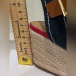 Tommy Hilfiger  Women's Nilsa Sandal Red And Tan Size 9.5  Wedges Close Toe Photo 7