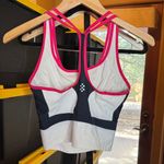 Nike  Dri-Fit Women's White, Hot Pink & Navy Blue Sports Bra Top Size Small Photo 5